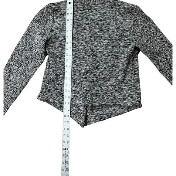 Ann Taylor Women's Black and Grey Boucle Moto Jacket Open Front Drape Size XS - Picture 5 of 7